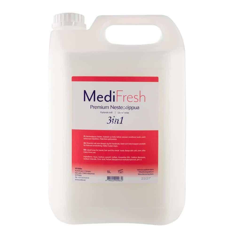 medifresh premium nestesaippua 3in1 5l